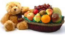 4 kg Fruits basket with teddy
