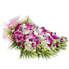Orchids in a bouquet.