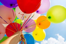 25 helium balloons