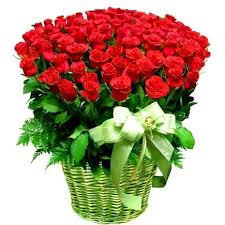 100 roses basket