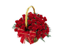 24 roses basket