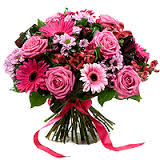 Pink Flowers in a Bouquet