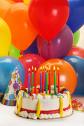 1 kg cake and 50 air blown balloons