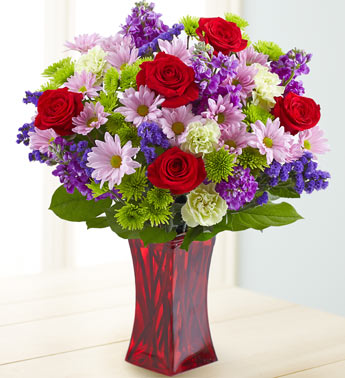 Mix roses vase