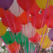 40 helium balloons