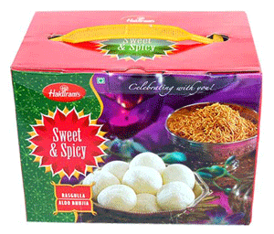 sweet haldiram 1kg Rasgulla, 200gm Aloo Bhujia