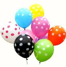 12 polka dot air balloons delivery pune